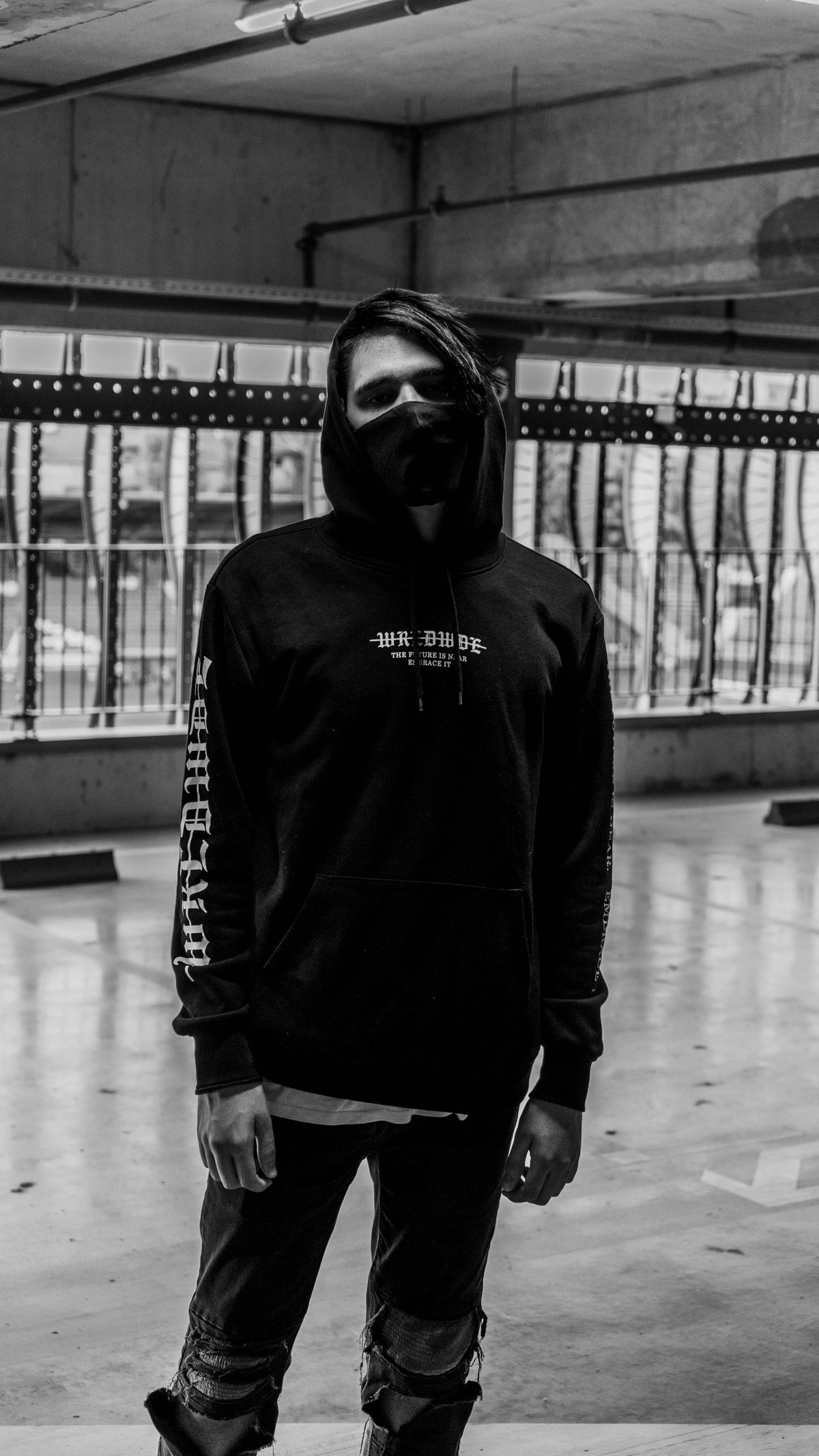 Portrait en noir et blanc